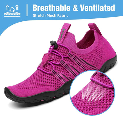 Water Shoes for Women Men Barefoot Beach Shoe Quick Dry Aqua Swim Socks for Surfing Yoga Size 4.5-15 Women/3-13.5 Men